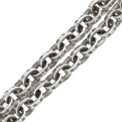Chrome Hearts Paper Chain Silver Bracelet Size 7 Inch