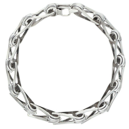 Chrome Hearts Window Chain Silver Bracelet Size 13LINK