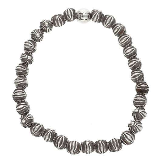 Chrome Hearts 6mm Silver Bead Bracelet Elastic