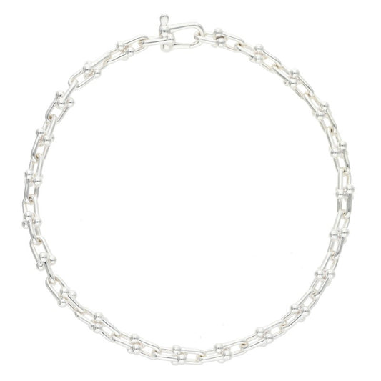 TIFFANY&Co. HardWear Micro Link Silver Bracelet Size M