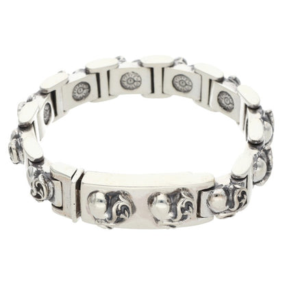 Chrome Hearts I LINK I Heart Silver Bracelet Size 10LINK