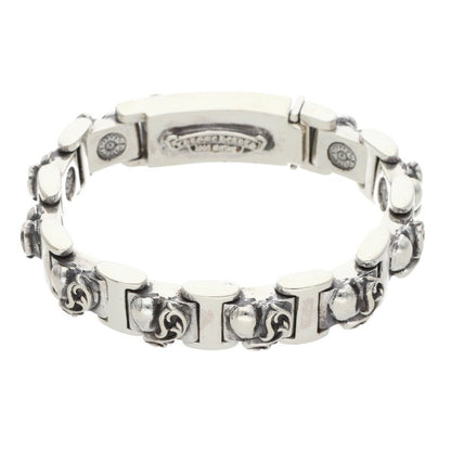 Chrome Hearts I LINK I Heart Silver Bracelet Size 10LINK