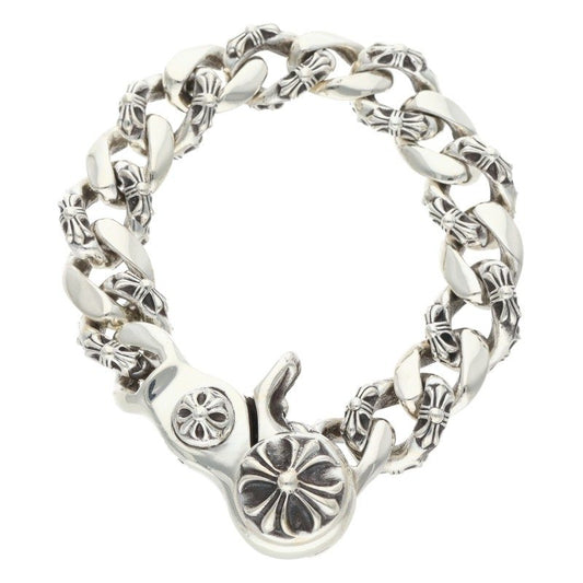 Chrome Hearts FNCY CHN LNK Silver Bracelet Size 15LINK