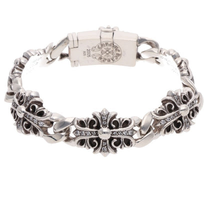 Chrome Hearts KEEPER LINK P D Bracelet Silver Size 5LINK