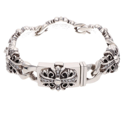 Chrome Hearts KEEPER LINK P D Bracelet Silver Size 5LINK