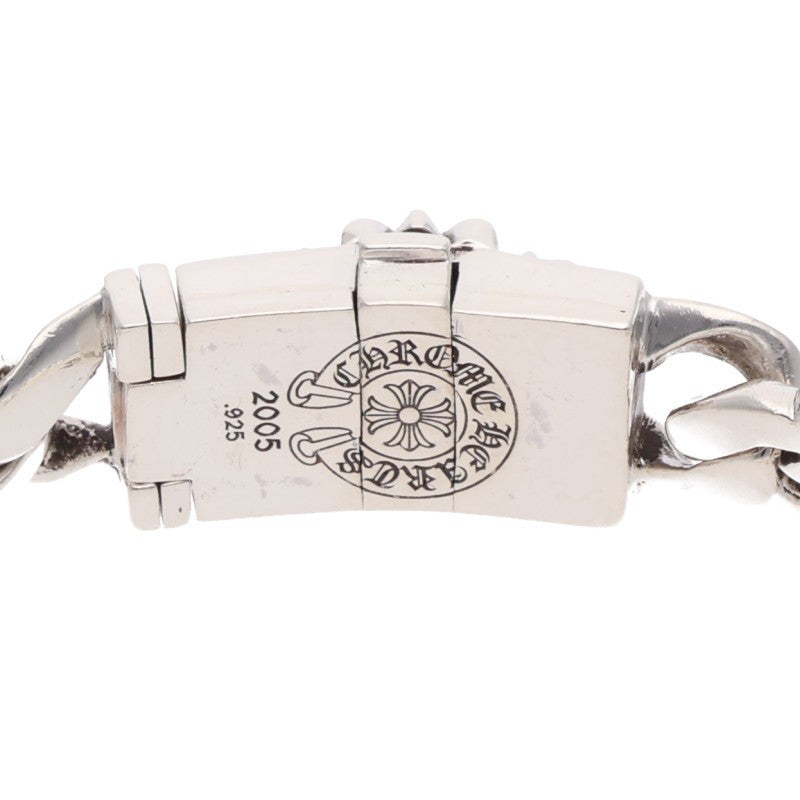Chrome Hearts KEEPER LINK P D Bracelet Silver Size 5LINK