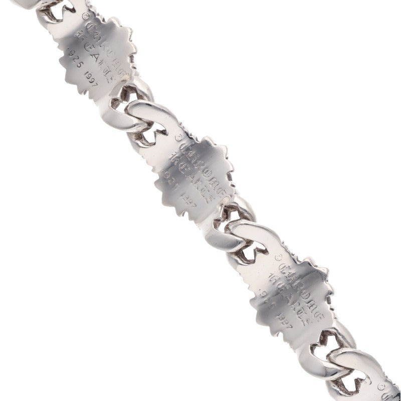 Chrome Hearts KEEPER LINK P D Bracelet Silver Size 5LINK