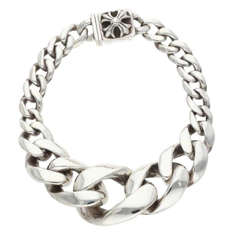 Chrome Hearts Tapered Classic Link Silver Bracelet