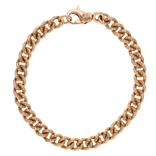 Chrome Hearts 22K Extra Fancy Mini Gold Bracelet Size 8 Inch