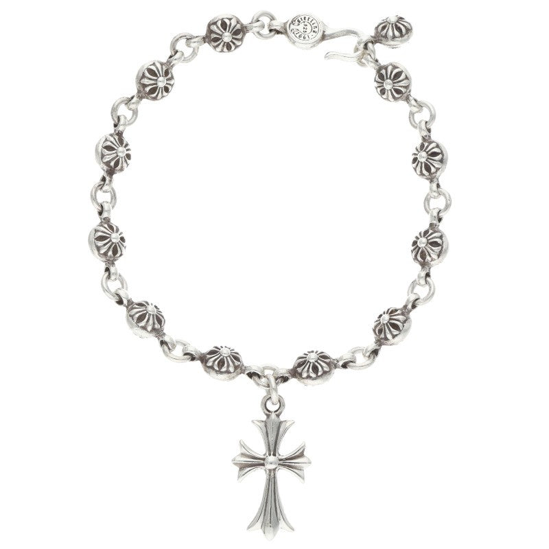 Chrome Hearts NO1 BALL CH CROSS Silver Bracelet