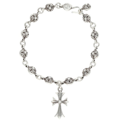 Chrome Hearts NO1 BALL CH CROSS Silver Bracelet