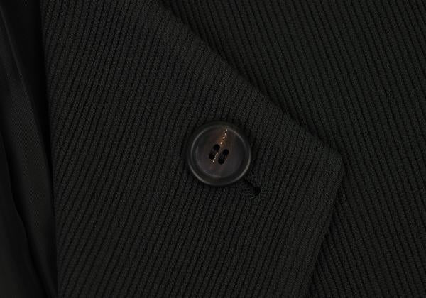 ISSEY MIYAKE MEN Dark Green Wool Ribbed Collar Jacket Size L