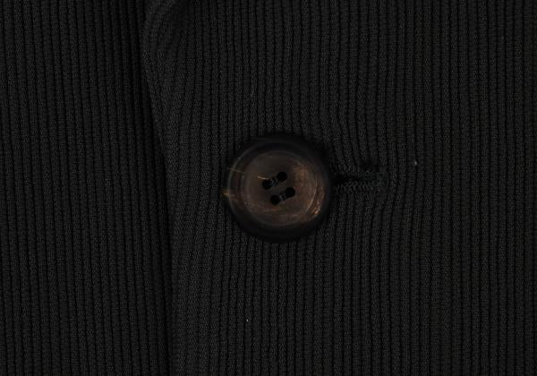 ISSEY MIYAKE MEN Dark Green Wool Ribbed Collar Jacket Size L