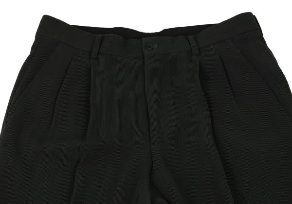 ISSEY MIYAKE MEN Wool Two-Tuck Rib Pants Dark Green Size XL