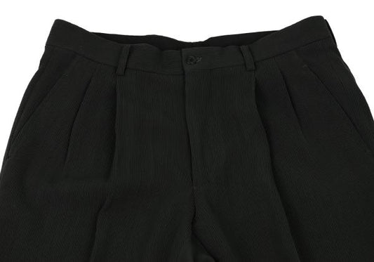 ISSEY MIYAKE MEN Wool Two-Tuck Rib Pants Dark Green Size XL