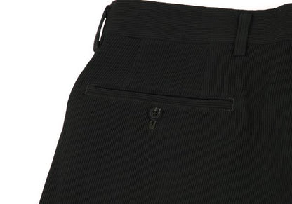 ISSEY MIYAKE MEN Wool Two-Tuck Rib Pants Dark Green Size XL