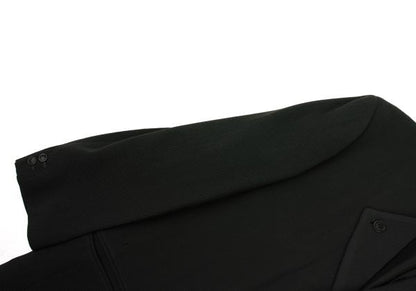 ISSEY MIYAKE MEN Wool Rib Stand Collar Suit Deep Green