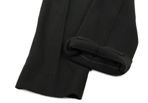 ISSEY MIYAKE MEN Wool Rib Stand Collar Suit Deep Green
