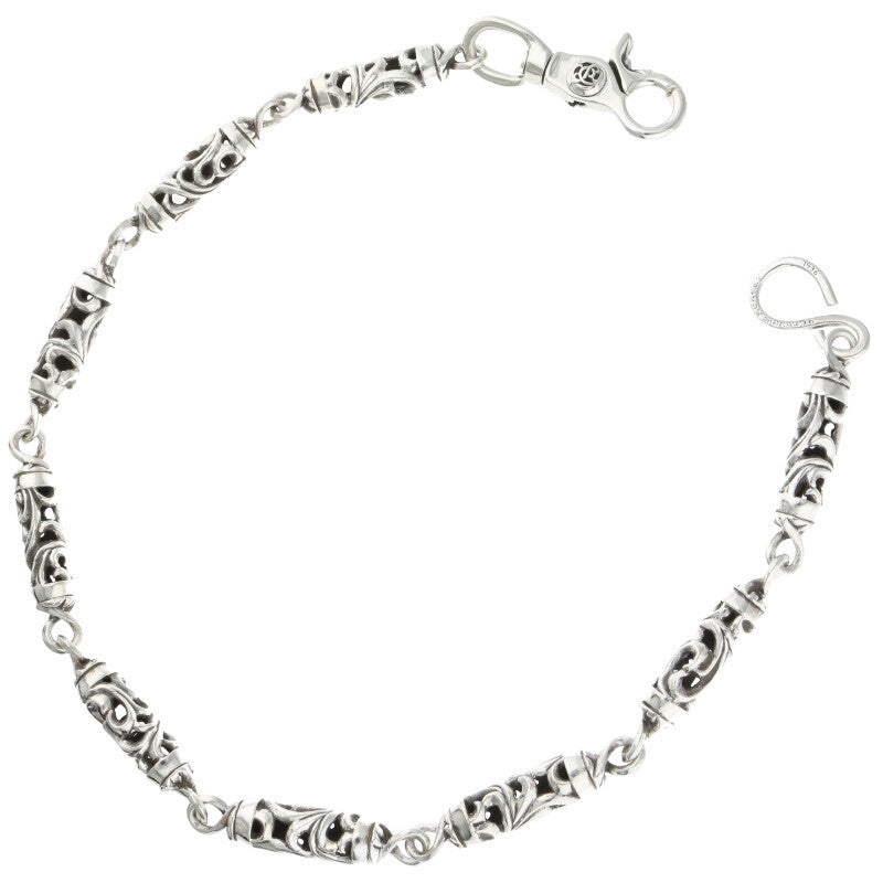 Chrome Hearts 9 Link Roller Silver Wallet Size ONE SIZE