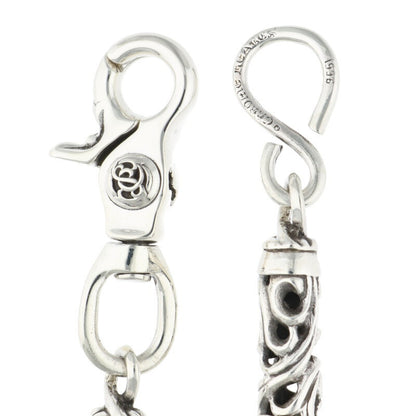 Chrome Hearts 9 Link Roller Silver Wallet Size ONE SIZE