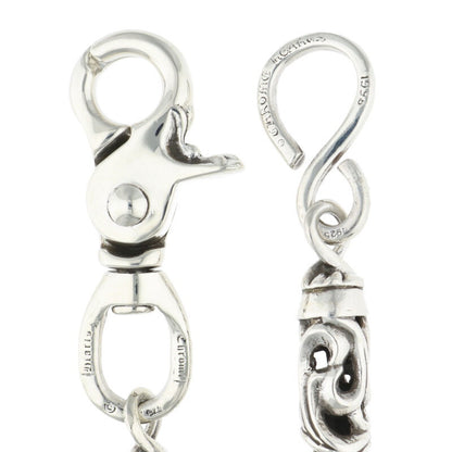 Chrome Hearts 9 Link Roller Silver Wallet Size ONE SIZE