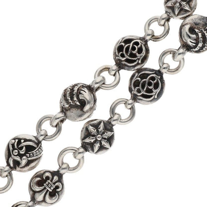 Chrome Hearts 2 Clip Long #2 Multi Ball Wallet Size Silver
