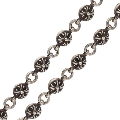 Chrome Hearts 1 Clip Long #2 Cross Ball Wallet Size Silver