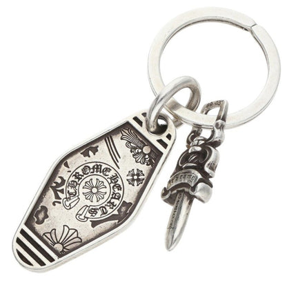 Chrome Hearts SMALL HOTEL KEY Silver Key Ring Size ONE SIZE