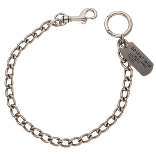 Balenciaga Tags Wallet Chain Silver