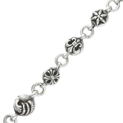 Chrome Hearts 2 Clip #2 Multiball Long Wallet Size Silver