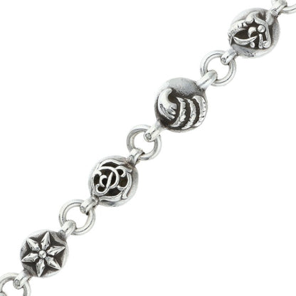 Chrome Hearts 2 Clip #2 Multiball Long Wallet Size Silver