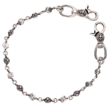 Chrome Hearts Silver Short 2 Clip Dice Cross Size ONE SIZE