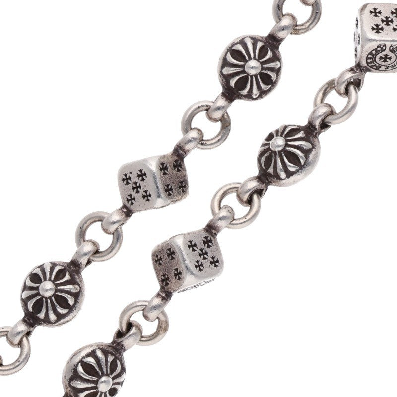 Chrome Hearts Silver Short 2 Clip Dice Cross Size ONE SIZE