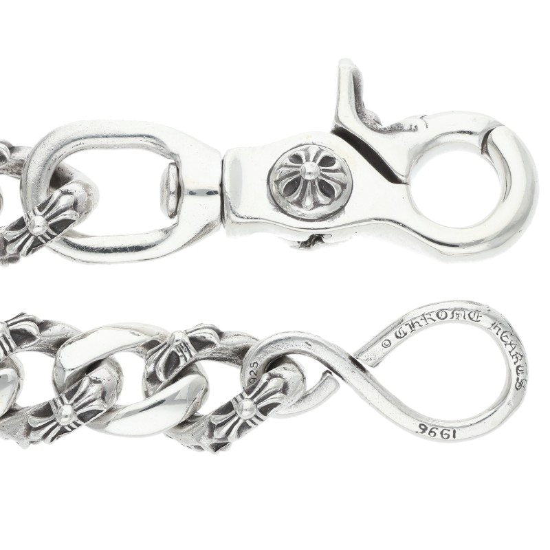 Chrome Hearts Silver 1 Clip Short Fancy Wallet Size ONE SIZE