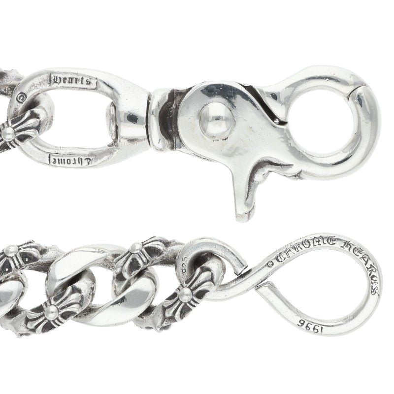 Chrome Hearts Silver 1 Clip Short Fancy Wallet Size ONE SIZE