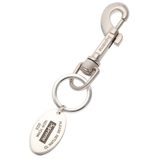 SUPREME Tiffany Oval Tag Keyring Silver Size ONE SIZE