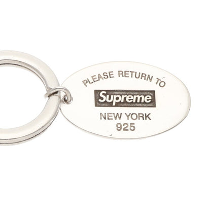 SUPREME Tiffany Oval Tag Keyring Silver Size ONE SIZE