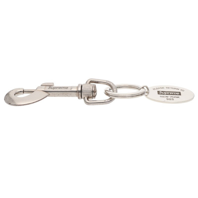 SUPREME Tiffany Oval Tag Keyring Silver Size ONE SIZE
