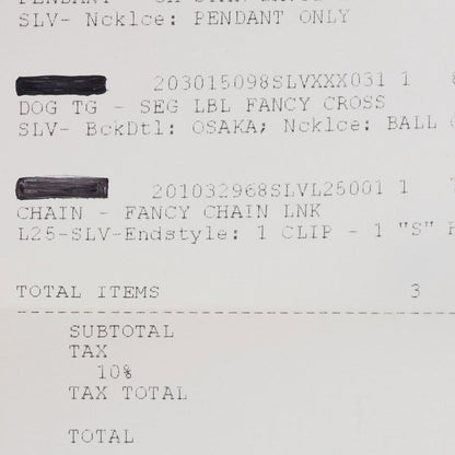 Chrome Hearts 925 1 Clip Short Fancy Silver