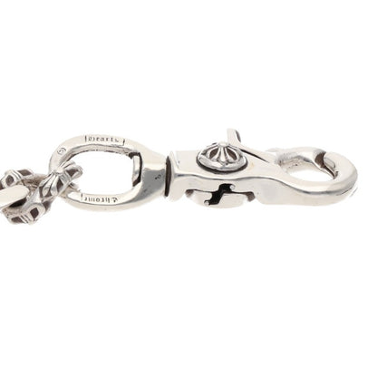 Chrome Hearts 2 Clip Long Fancy Silver Wallet