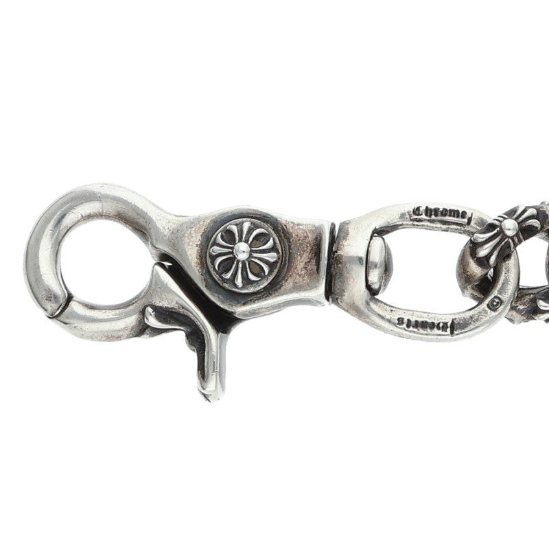 Chrome Hearts 2 Clip Short Fancy Silver Wallet