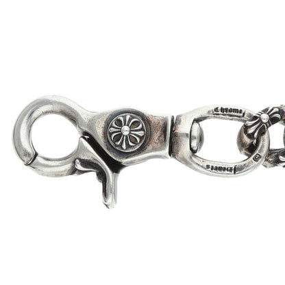 Chrome Hearts 2 Clip Short Fancy Silver Wallet