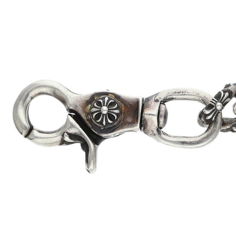 Chrome Hearts 2 Clip Short Fancy Silver Wallet