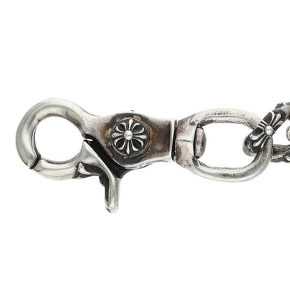 Chrome Hearts 2 Clip Short Fancy Silver Wallet