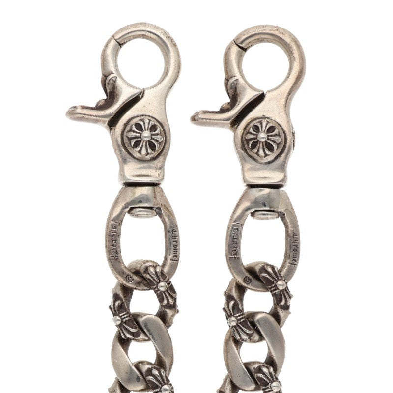 Chrome Hearts 2 Clip Short Fancy Silver Wallet Size ONE SIZE