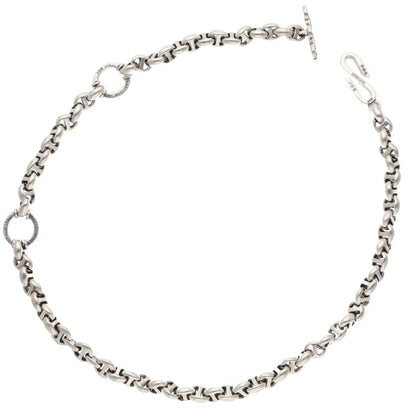 HOORSENBUHS 10MM Open-Link Diamond Silver Size ONE SIZE