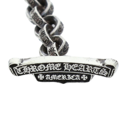 Chrome Hearts T-Bar Paper Chain Silver Wallet Size ONE SIZE