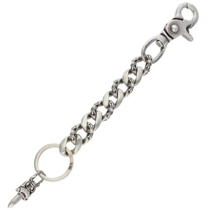Chrome Hearts CLP CHN FANCY-L Silver Keychain Size ONE SIZE