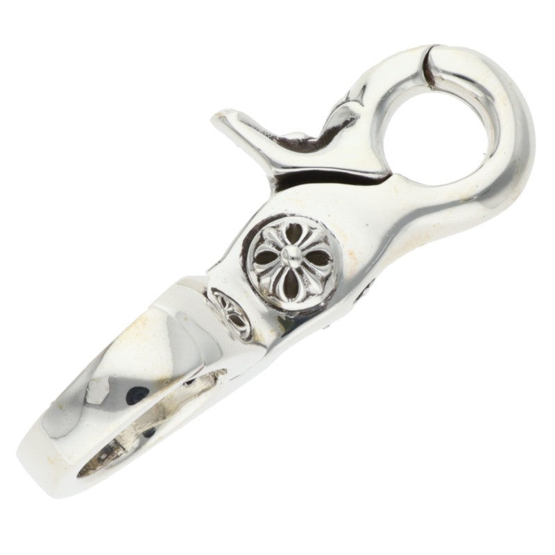 Chrome Hearts Quick Clip Cross Ball Silver Keychain