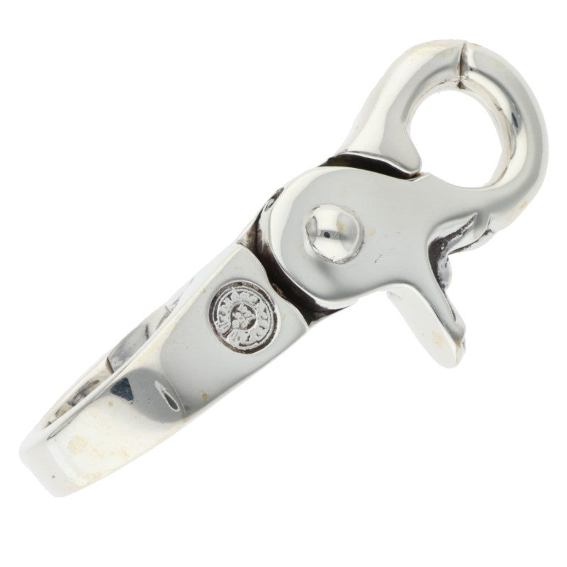 Chrome Hearts Quick Clip Cross Ball Silver Keychain